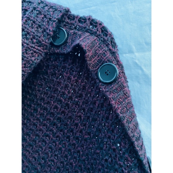 INC Chunky Knit Turtle Neck Poncho - Picture 5 of 8